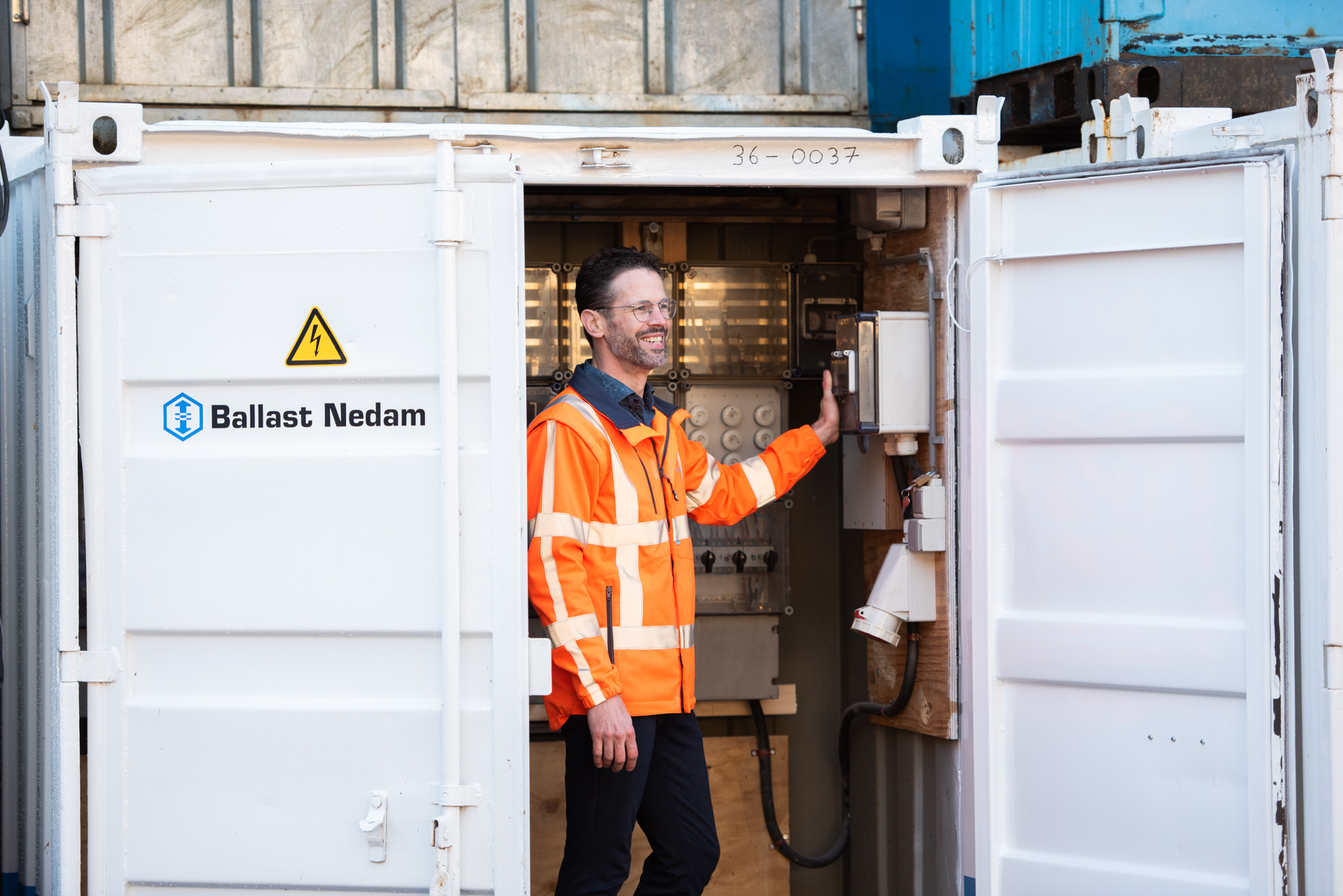 Rik van de Weijer, manager bouwplaatsinrichting bij Ballast Nedam Materieel in Almere